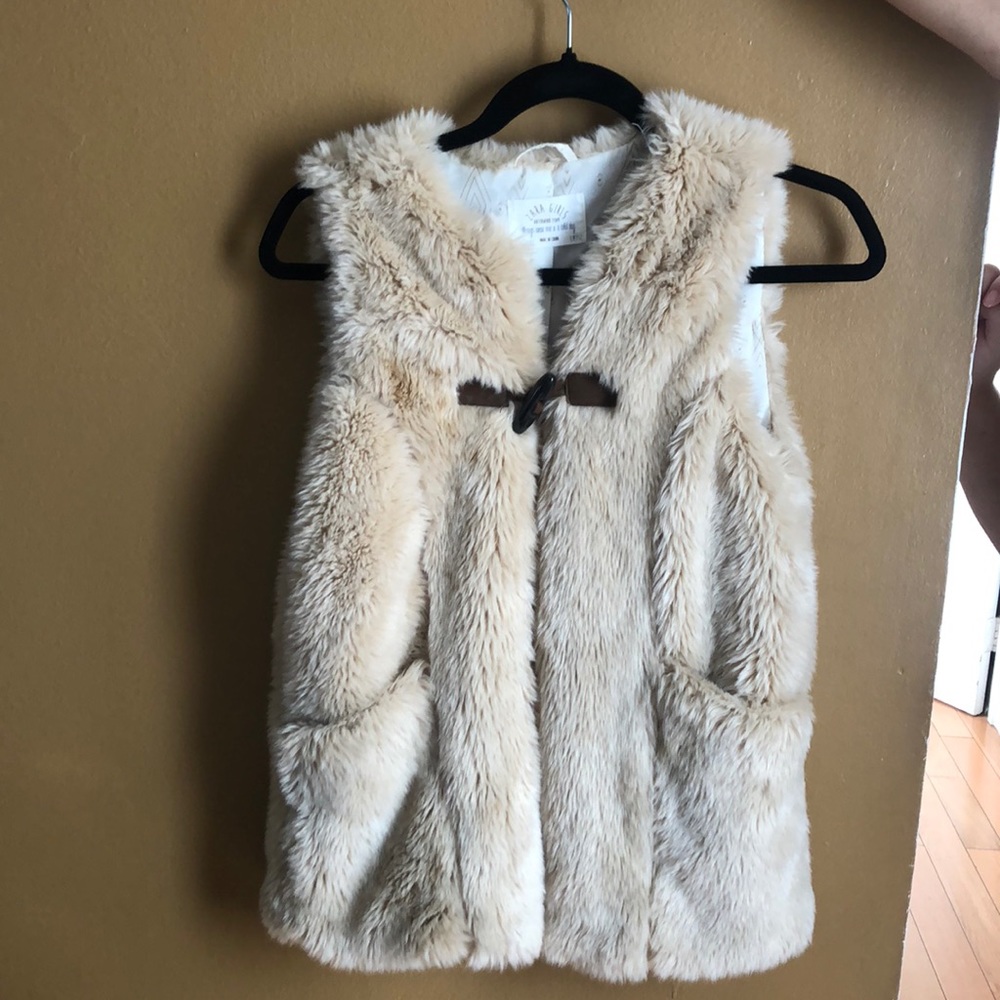 Zara faux fur vest